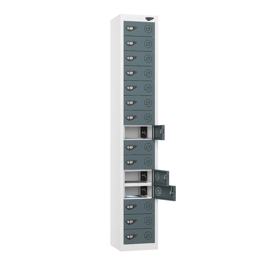 15 Compartment Tablet Charging Locker with 15 Door Access