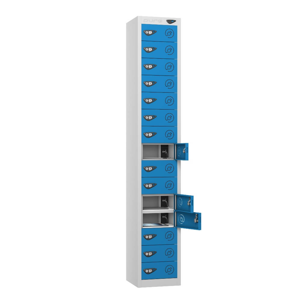 15 Compartment Tablet Charging Locker with 15 Door Access