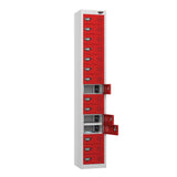 15 Compartment Tablet Charging Locker with 15 Door Access
