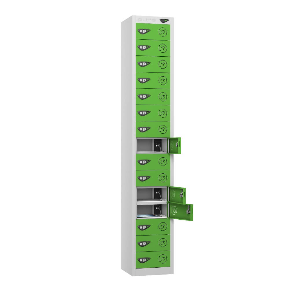 15 Compartment Tablet Charging Locker with 15 Door Access