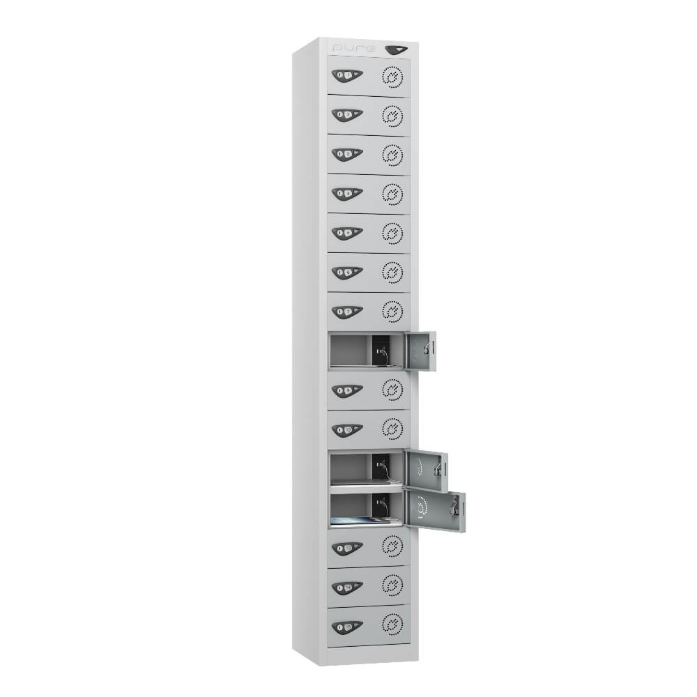 15 Compartment Tablet Charging Locker with 15 Door Access