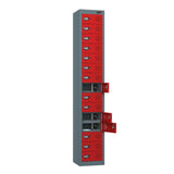 15 Compartment Tablet Charging Locker with 15 Door Access
