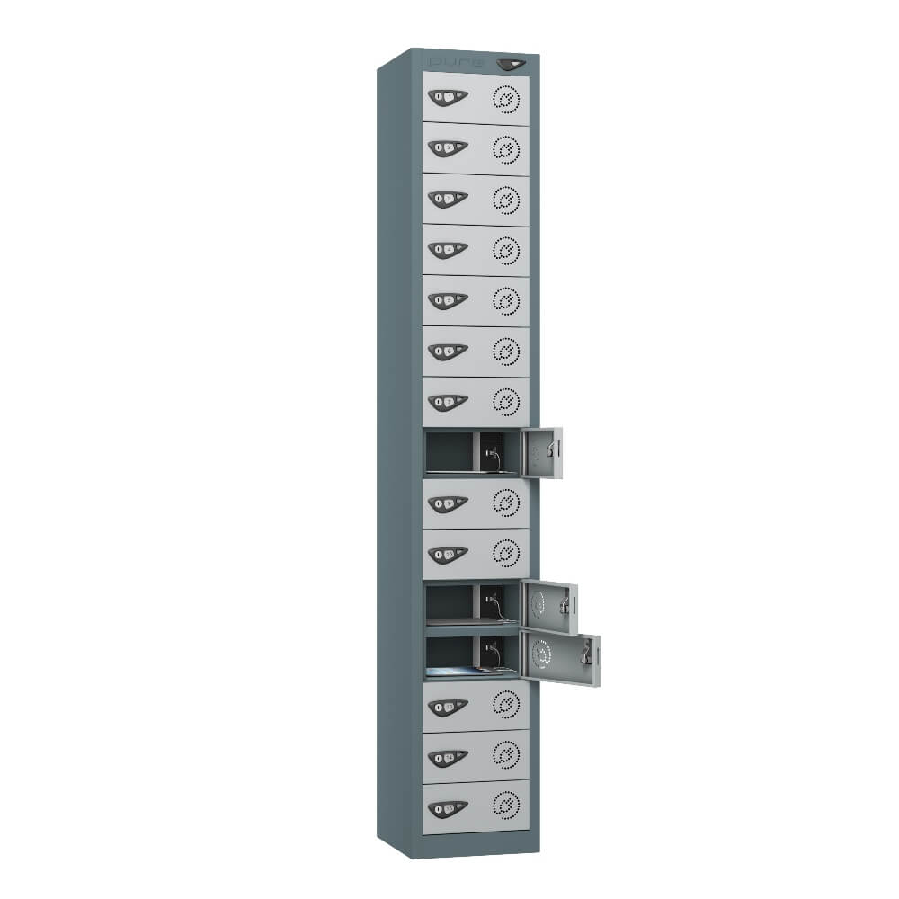 15 Compartment Tablet Charging Locker with 15 Door Access