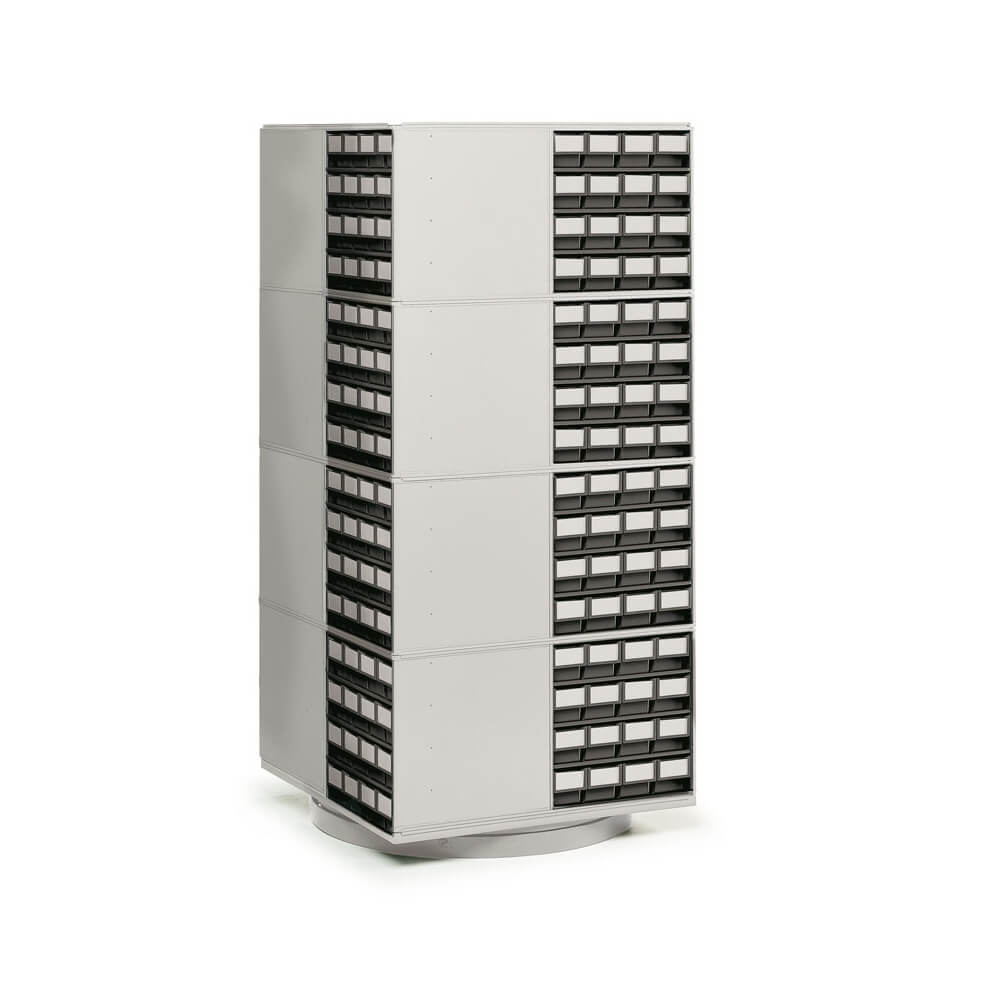 Spacemiser with 16 Storage Bin Cabinets - 800 x 800 x 1680mm (WxDxH)