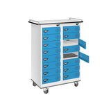 16 Compartment Laptop Charging Trolley with 16 Door Access