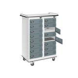 16 Compartment Laptop Charging Trolley with 16 Door Access