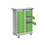 16 Compartment Laptop Charging Trolley with 16 Door Access