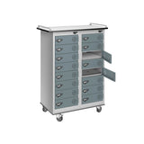 16 Compartment Laptop Charging Trolley with 16 Door Access