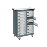 16 Compartment Laptop Charging Trolley with 16 Door Access