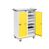 16 Compartment Laptop Charging Trolley with 2 Door Access