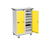 16 Compartment Laptop Charging Trolley with 2 Door Access