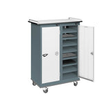 16 Compartment Laptop Charging Trolley with 2 Door Access