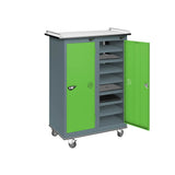 16 Compartment Laptop Charging Trolley with 2 Door Access