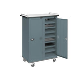 16 Compartment Laptop Charging Trolley with 2 Door Access
