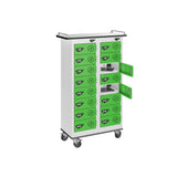 16 Compartment Tablet Charging Trolley with 16 Door Access