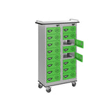 16 Compartment Tablet Charging Trolley with 16 Door Access
