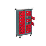 16 Compartment Tablet Charging Trolley with 16 Door Access