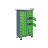16 Compartment Tablet Charging Trolley with 16 Door Access