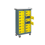 16 Compartment Tablet Charging Trolley with 16 Door Access