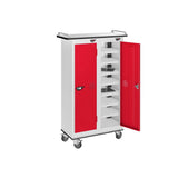 16 Compartment Tablet Charging Trolley with 2 Door Access