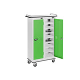 16 Compartment Tablet Charging Trolley with 2 Door Access