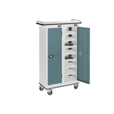 16 Compartment Tablet Charging Trolley with 2 Door Access