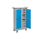 16 Compartment Tablet Charging Trolley with 2 Door Access