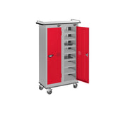 16 Compartment Tablet Charging Trolley with 2 Door Access