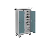 16 Compartment Tablet Charging Trolley with 2 Door Access