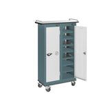 16 Compartment Tablet Charging Trolley with 2 Door Access