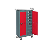 16 Compartment Tablet Charging Trolley with 2 Door Access
