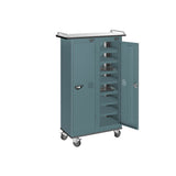 16 Compartment Tablet Charging Trolley with 2 Door Access