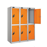Two Compartment Low Locker - Nest Of 3