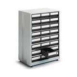 24 Drawer Storage Bin Cabinet - 605 x 410 x 870mm (WxDxH)