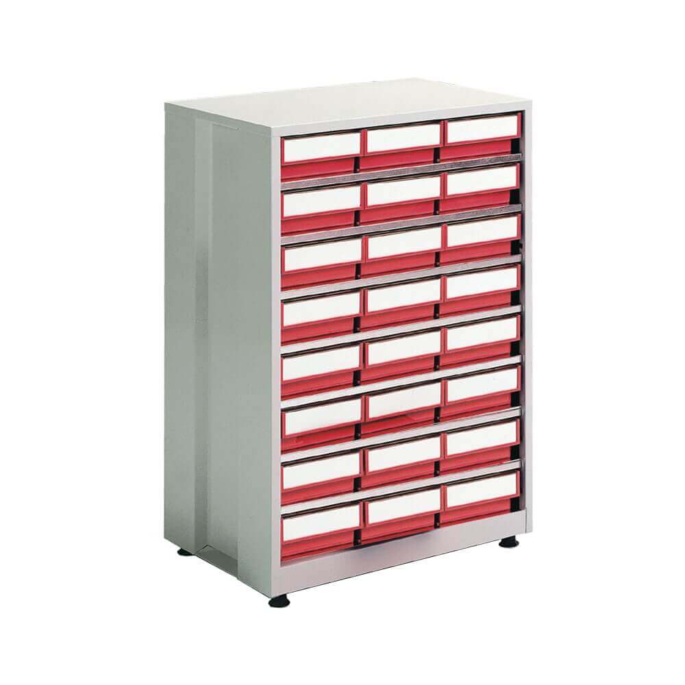 24 Drawer Storage Bin Cabinet - 605 x 410 x 870mm (WxDxH)