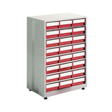 24 Drawer Storage Bin Cabinet - 605 x 410 x 870mm (WxDxH)