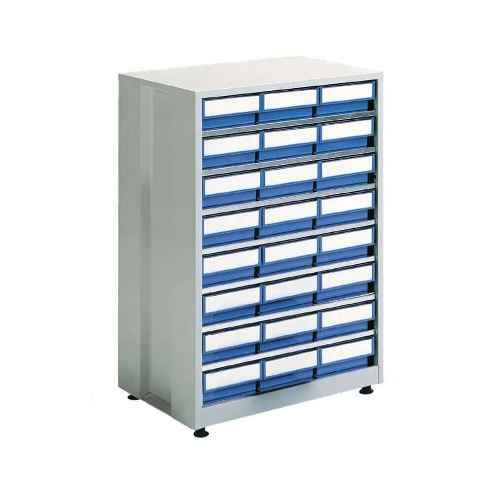 24 Drawer Storage Bin Cabinet - 605 x 410 x 870mm (WxDxH)