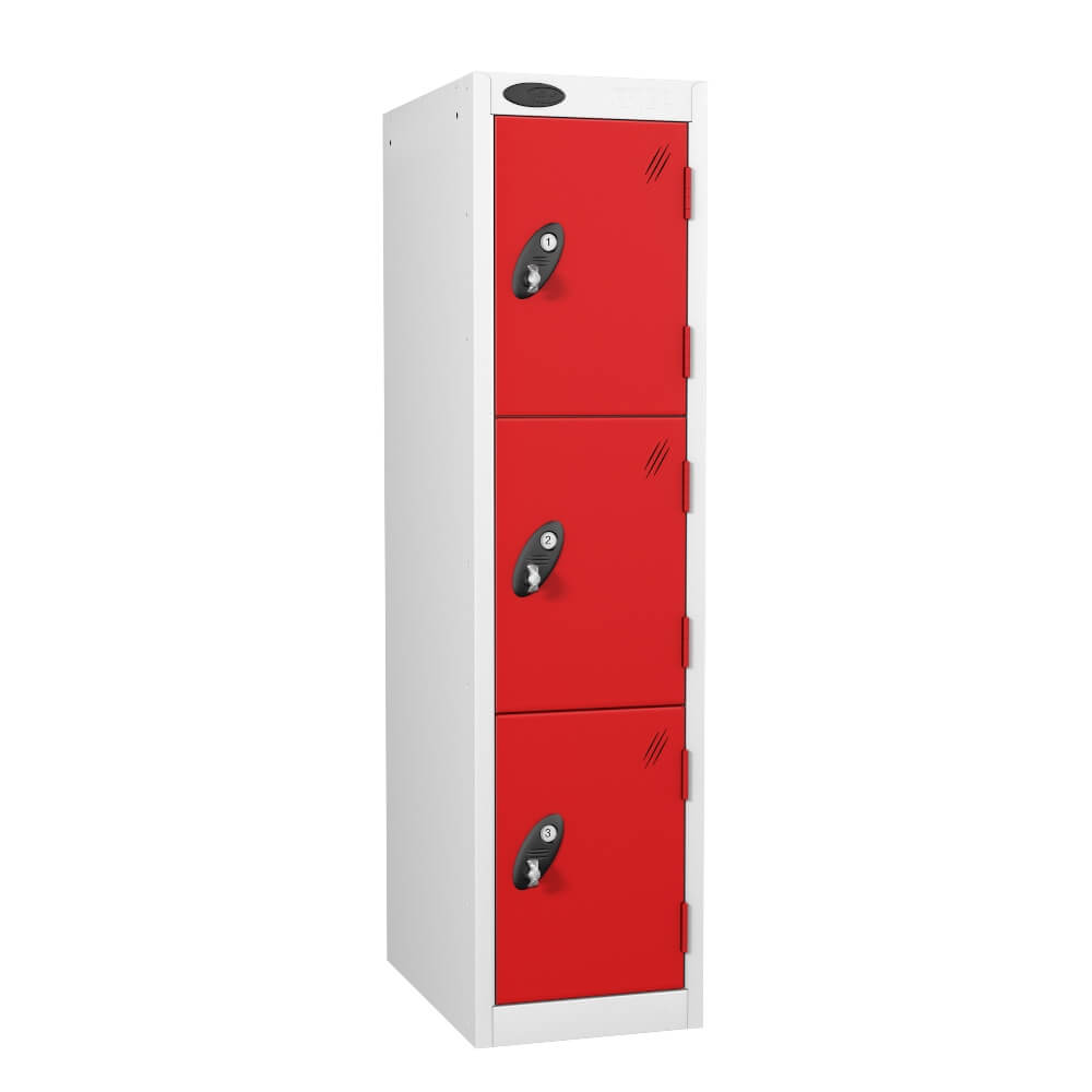 Three Compartment Low Locker - Nest Of 1