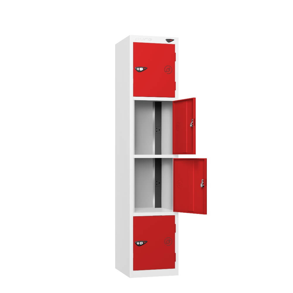 4 Compartment Tool Charging Locker