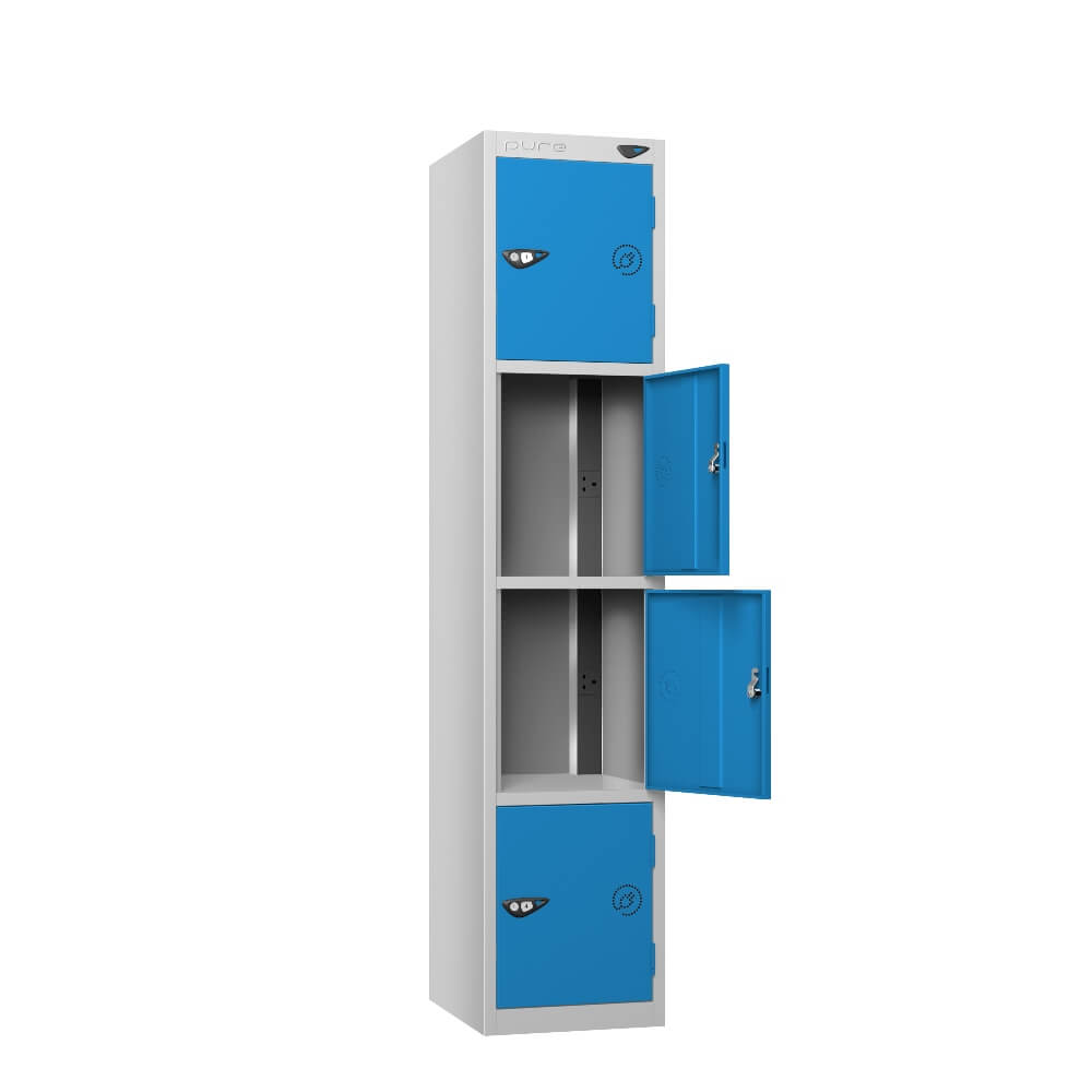 4 Compartment Tool Charging Locker