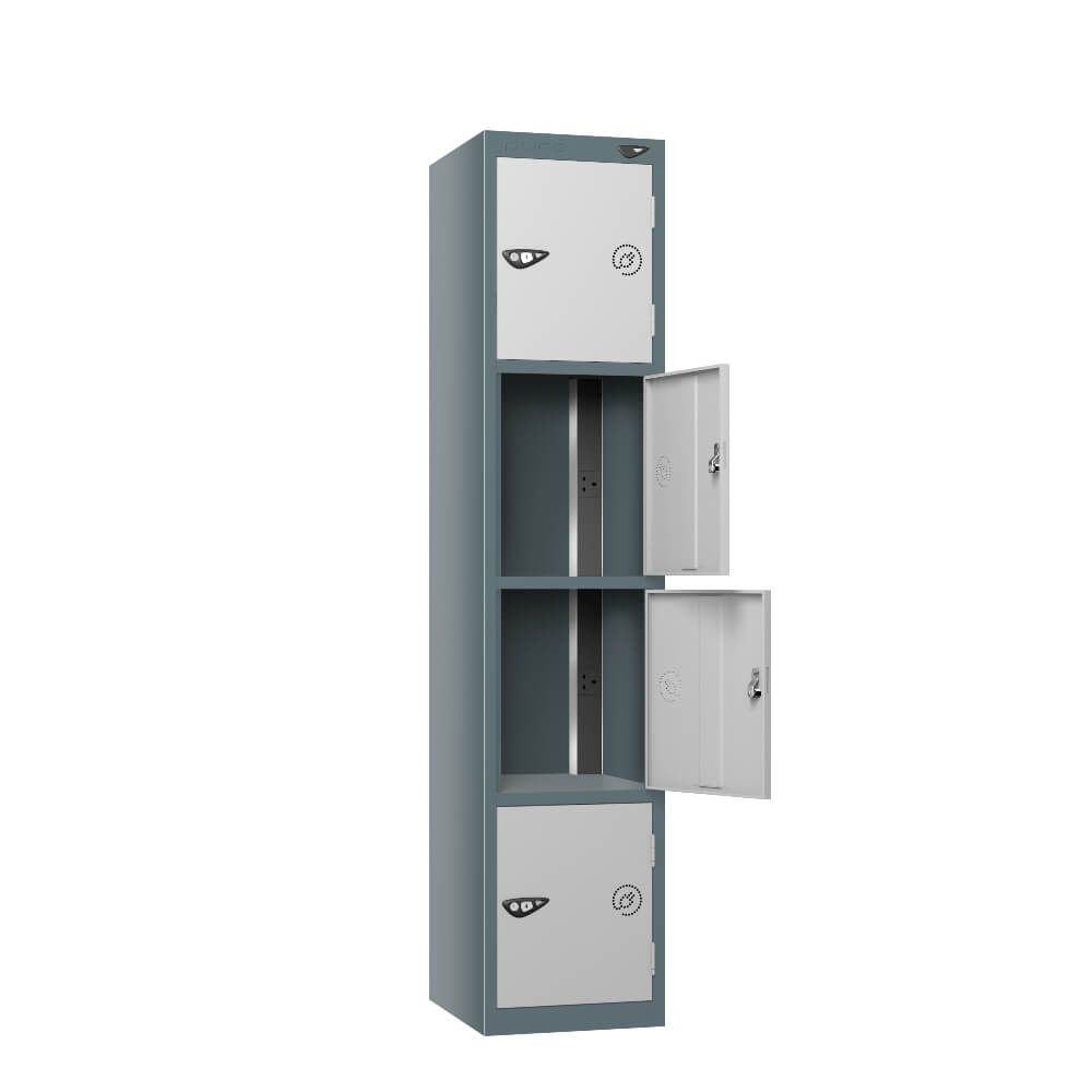 4 Compartment Tool Charging Locker