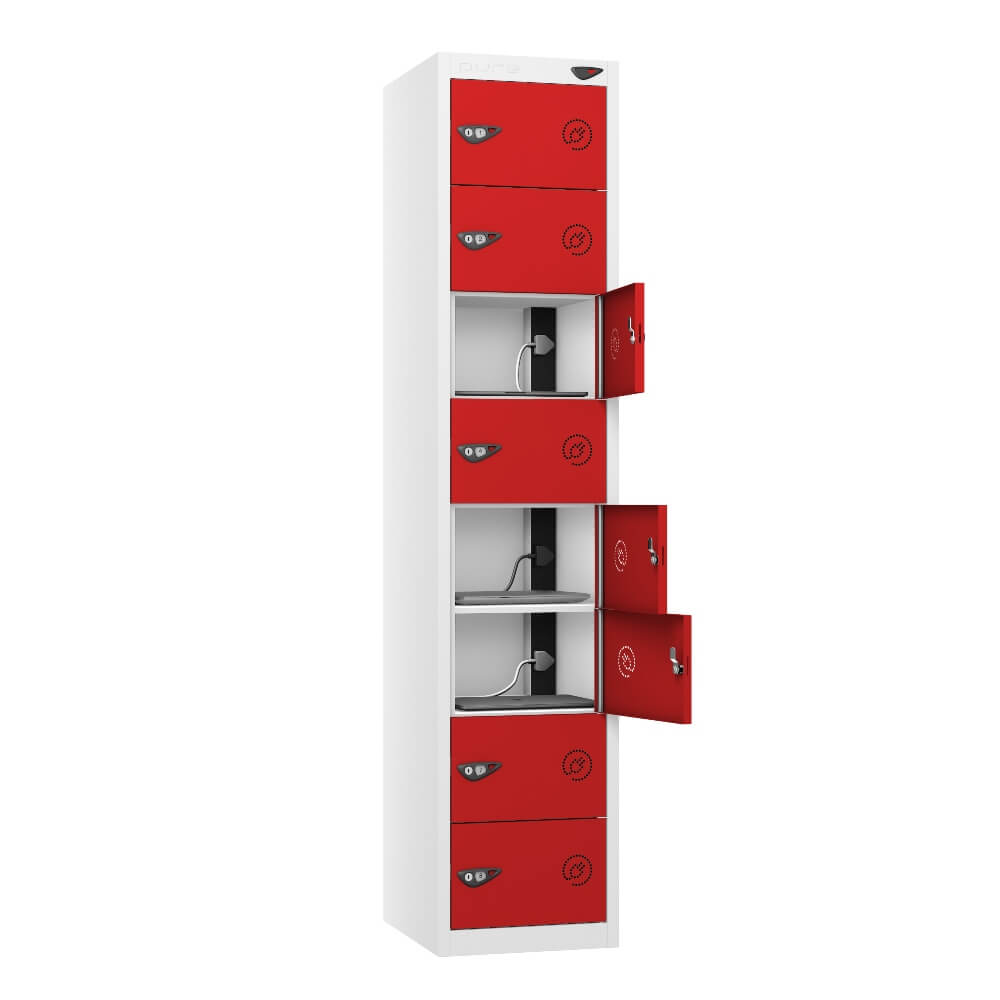 8 Compartment Laptop Charging Locker with 8 Door Access