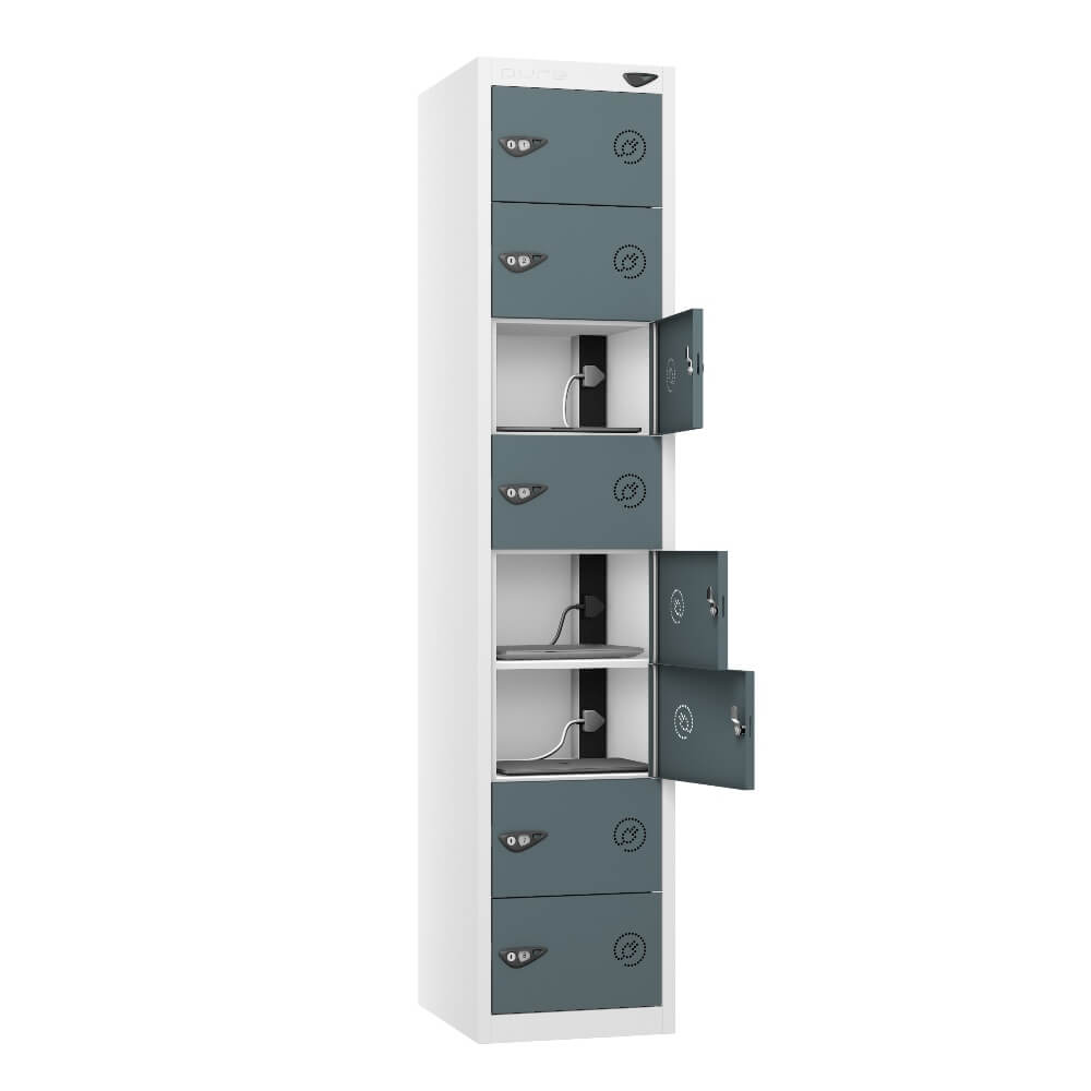 8 Compartment Laptop Charging Locker with 8 Door Access