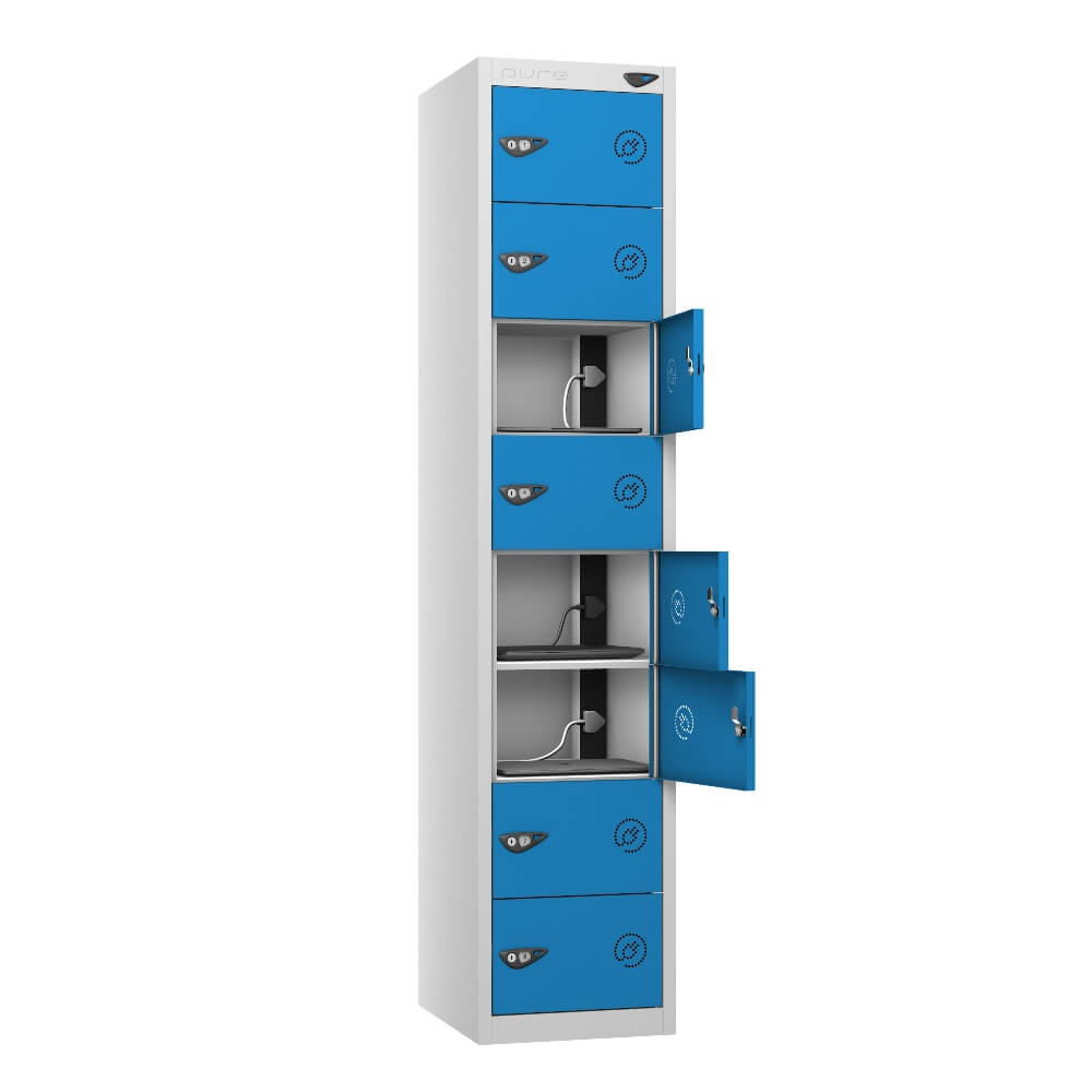 8 Compartment Laptop Charging Locker with 8 Door Access