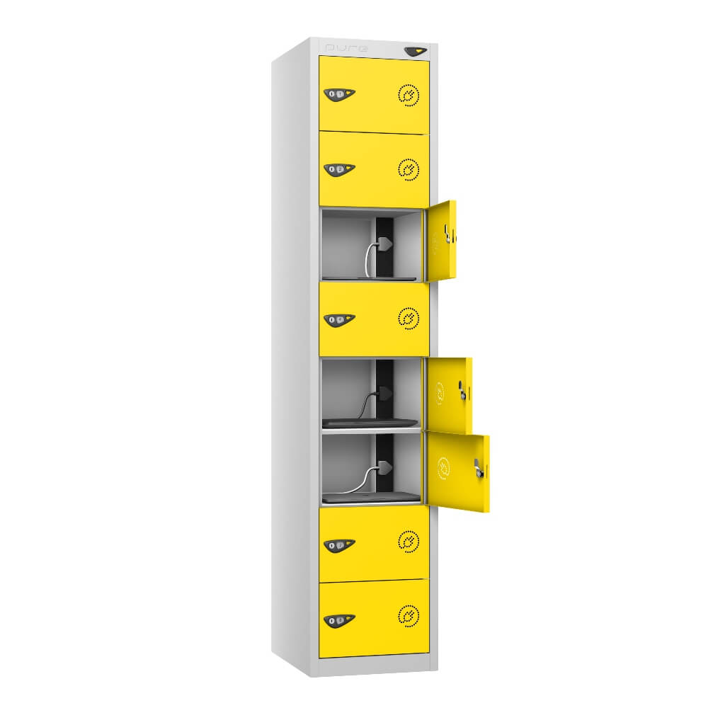 8 Compartment Laptop Charging Locker with 8 Door Access