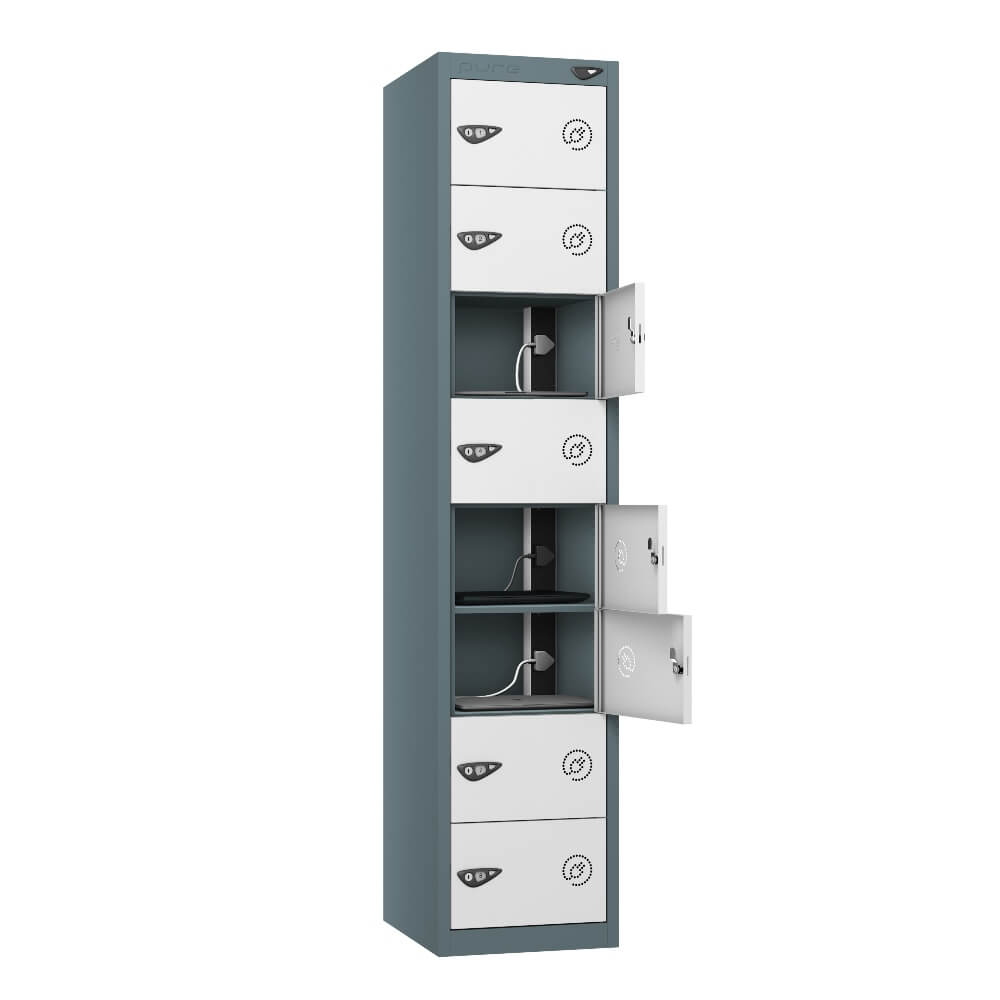 8 Compartment Laptop Charging Locker with 8 Door Access