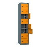 8 Compartment Laptop Charging Locker with 8 Door Access