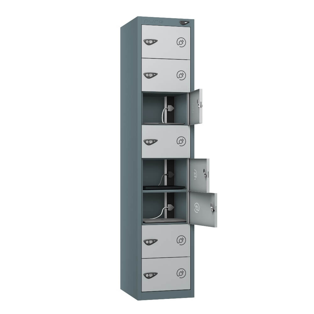 8 Compartment Laptop Charging Locker with 8 Door Access