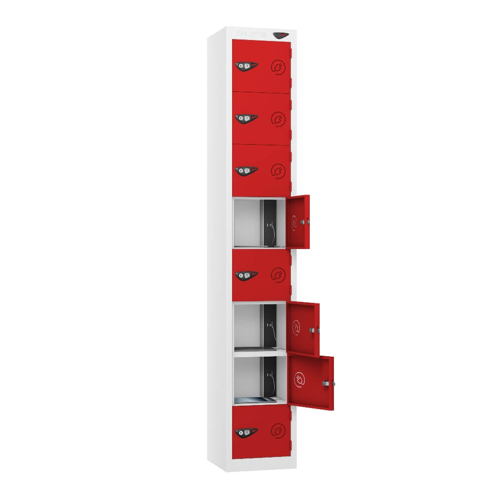 8 Compartment Tablet Charging Locker with 8 Door Access
