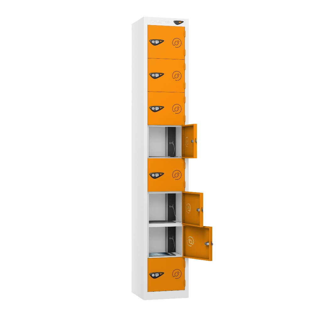 8 Compartment Tablet Charging Locker with 8 Door Access